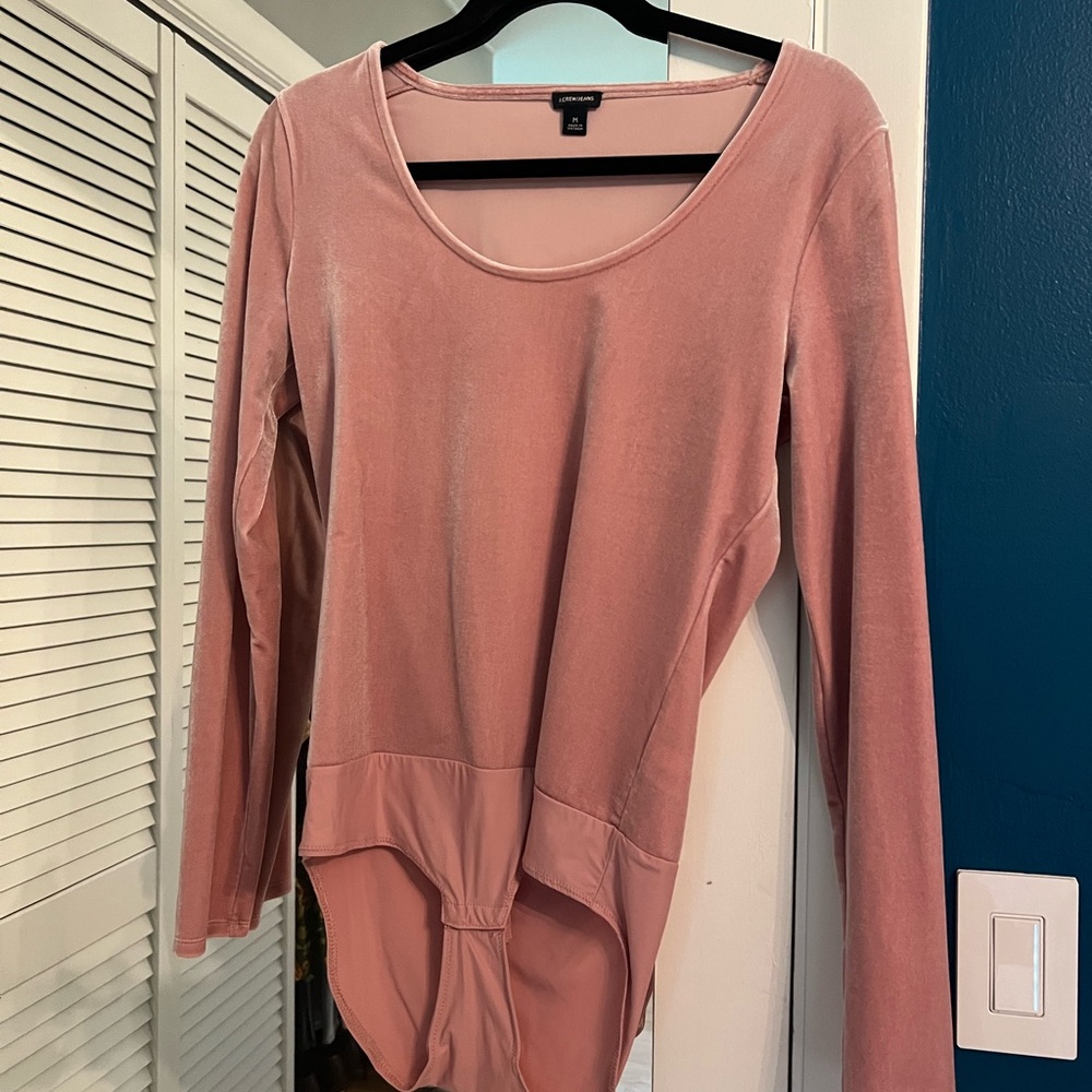 J. Crew Dusty Pink Long Sleeve Bodysuit